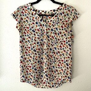 Philosophy floral flutter sleeve blouse